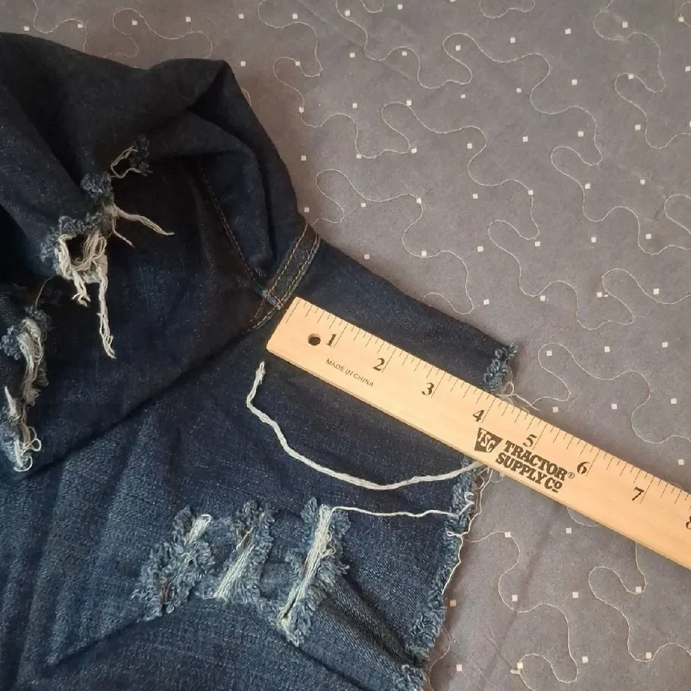 Cut off Distressed Denim Women Shorts size 31